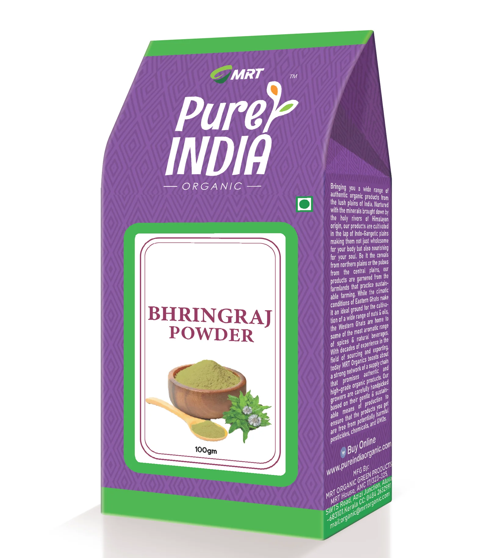 Bhringraj Powder Organic – 100g - Image 2