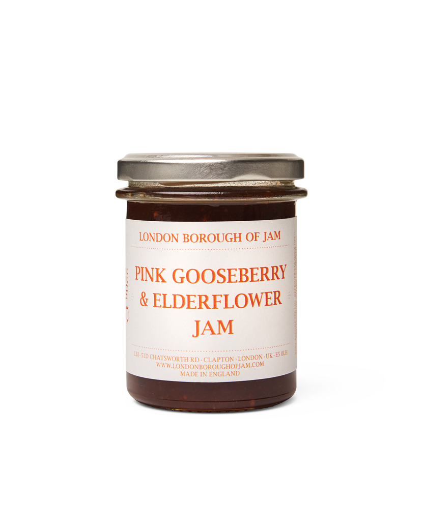 Pink Gooseberry & Elderflower Jam - Image 2