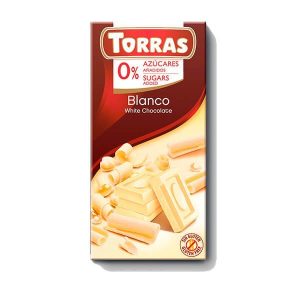 Torras White Chocolate Sugar Free 75g